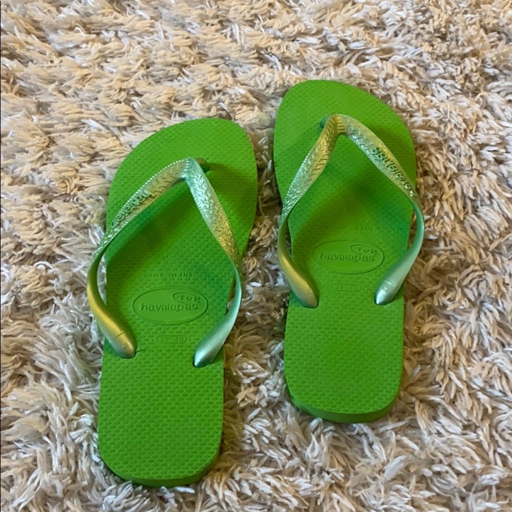 Lime Green Havaianas Flip Flops